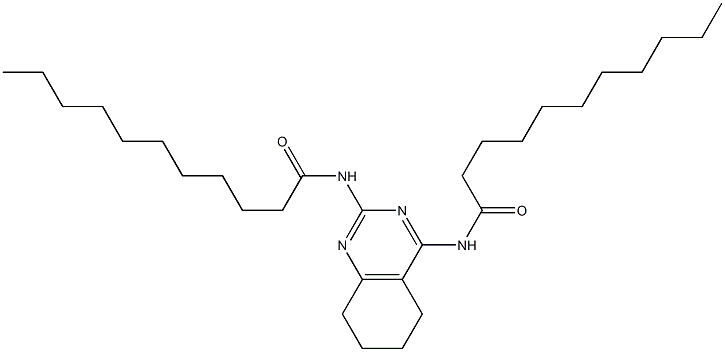 N,N'-[(5,6,7,8-Tetrahydroquinazoline)-2,4-diyl]bis(undecanamide) Struktur