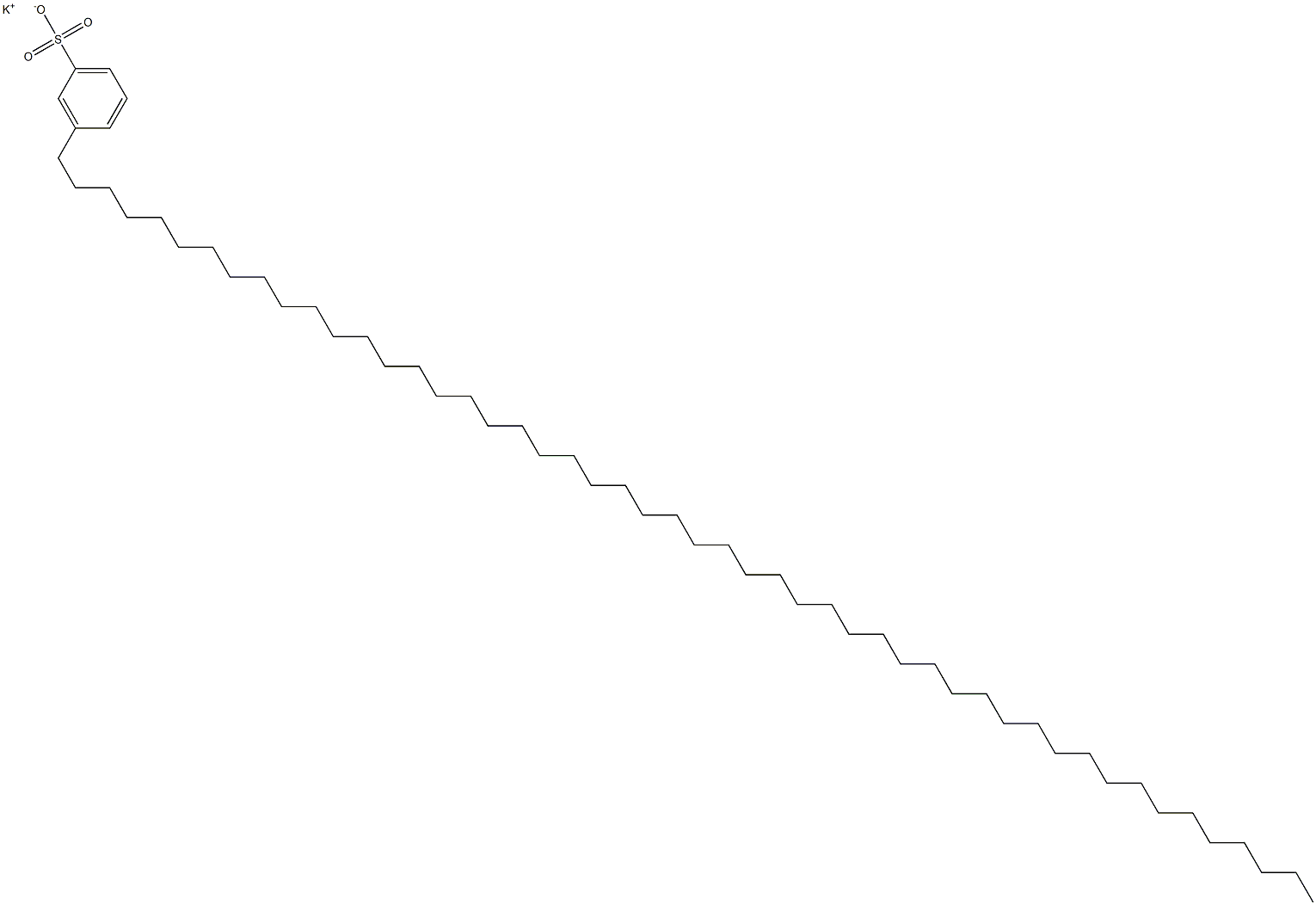 3-(Pentacontan-1-yl)benzenesulfonic acid potassium salt Struktur