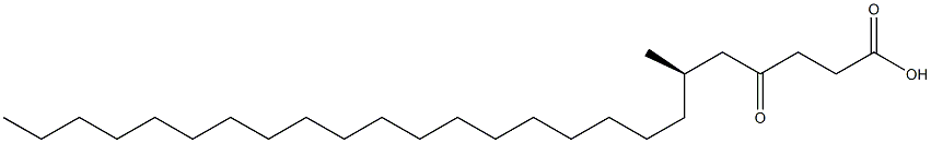 [R,(+)]-6-Methyl-4-oxopentacosanoic acid Struktur