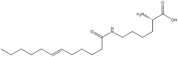 N6-(6-Dodecenoyl)lysine Struktur