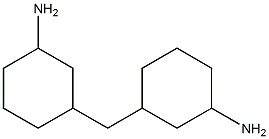 3,3'-Methylenebis(cyclohexane-1-amine) Struktur