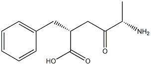 (2R)-2-[(S)-3-Amino-2-oxobutyl]-3-phenylpropanoic acid Struktur