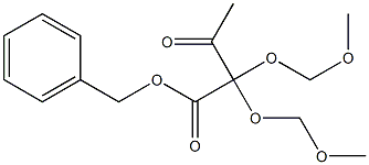 2,2-Di(methoxymethoxy)-3-oxobutanoic acid benzyl ester Struktur