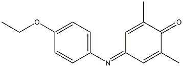 4-(4-Ethoxyphenylimino)-2,6-dimethyl-2,5-cyclohexadien-1-one Struktur