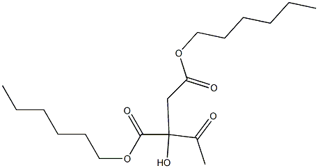 2-Acetyl-L-malic acid dihexyl ester Struktur