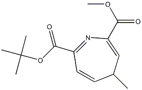 7-tert-Butoxycarbonyl-2-methoxycarbonyl-4-methyl-4H-azepine Struktur