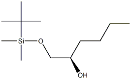 (2R)-1-[(tert-Butyldimethylsilyl)oxy]hexan-2-ol Struktur