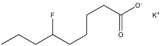 6-Fluoropelargonic acid potassium salt Struktur