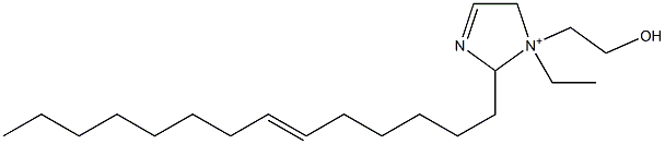 1-Ethyl-1-(2-hydroxyethyl)-2-(6-tetradecenyl)-3-imidazoline-1-ium Struktur