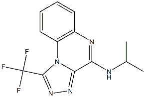 4-Isopropylamino-1-trifluoromethyl[1,2,4]triazolo[4,3-a]quinoxaline Struktur