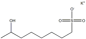 7-Hydroxyoctane-1-sulfonic acid potassium salt Struktur