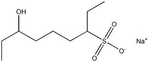 7-Hydroxynonane-3-sulfonic acid sodium salt Struktur