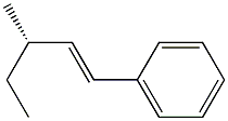 [S,(+)]-3-Methyl-1-phenyl-1-pentene Struktur