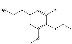 4-(Ethylthio)-3,5-dimethoxybenzeneethanamine Struktur