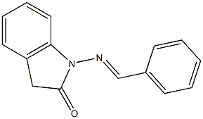 1-[Benzylideneamino]-1H-indol-2(3H)-one Struktur