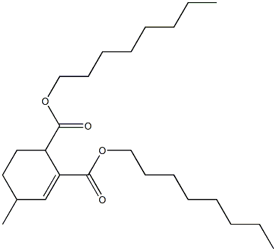 4-Methyl-2-cyclohexene-1,2-dicarboxylic acid dioctyl ester Struktur