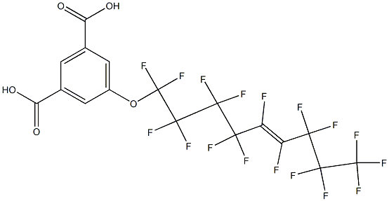 5-[(Heptadecafluoro-5-nonenyl)oxy]isophthalic acid Struktur