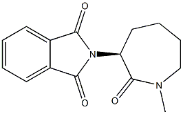 (3S)-1-Methyl-3-phthalimidyl-1,3,4,5,6,7-hexahydro-2H-azepin-2-one Struktur