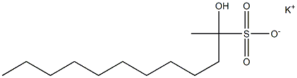 2-Hydroxydodecane-2-sulfonic acid potassium salt Struktur