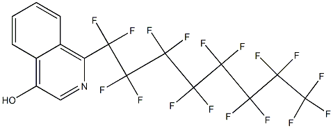 1-(Heptadecafluorooctyl)isoquinolin-4-ol Struktur