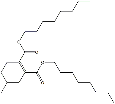 3,4,5,6-Tetrahydro-4-methylphthalic acid dioctyl ester Struktur