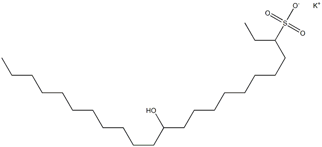 12-Hydroxytricosane-3-sulfonic acid potassium salt Struktur