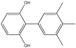 2-(3,4,5-Trimethylphenyl)benzene-1,3-diol Struktur