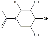 1-Acetyl-2,3,4,5-tetrahydroxypiperidine Struktur