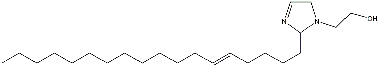 2-(5-Octadecenyl)-3-imidazoline-1-ethanol Struktur