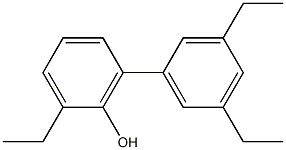 2-Ethyl-6-(3,5-diethylphenyl)phenol Struktur