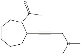 1-[[2-[3-(Dimethylamino)-1-propynyl]hexahydro-1H-azepin]-1-yl]ethan-1-one Struktur