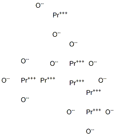 Heptapraseodymium dodecaoxide Struktur