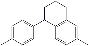 1-(4-Methylphenyl)-6-methyltetralin Struktur