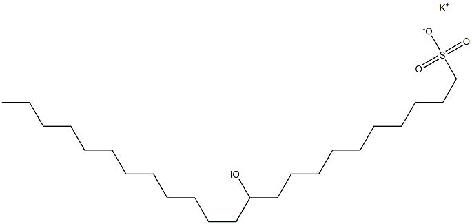 11-Hydroxytricosane-1-sulfonic acid potassium salt Struktur