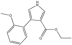 4-(2-METHOXYPHENYL)-1H-PYRROLE-3-CARBOXYLIC ACID ETHYL ESTER Struktur