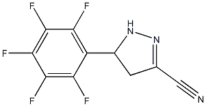 5-(PERFLUOROPHENYL)-4,5-DIHYDRO-1H-PYRAZOLE-3-CARBONITRILE Struktur