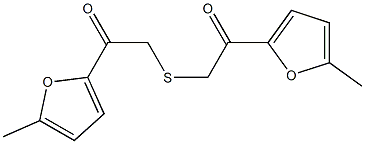 1-(5-METHYL-FURAN-2-YL)-2-[2-(5-METHYL-FURAN-2-YL)-2-OXO-ETHYLSULFANYL]-ETHANONE Struktur