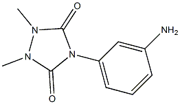 4-(3-aminophenyl)-1,2-dimethyl-1,2,4-triazolidine-3,5-dione Struktur