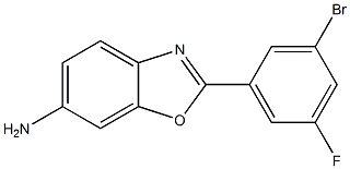 2-(3-BROMO-5-FLUORO-PHENYL)-BENZOOXAZOLE-6-YLAMINE Struktur