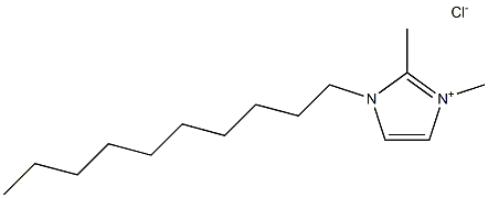 1-decyl-2,3-dimethylimidazolium chloride Struktur