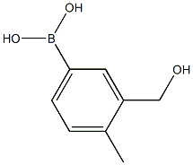 3-(Hydroxymethyl)-4-methylphenylboronic acid Struktur