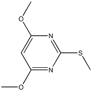 4,6-Dimethoxy-2-methylsulfanylpyrimidine Struktur