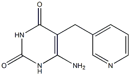 6-Amino-1-pyridin-3-ylmethyl-1H-pyrimidine-2,4-dione Struktur