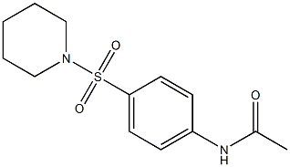 N-[4-(Acetylamino)phenylsulfonyl]piperidine Struktur