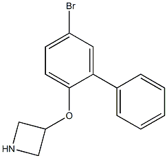 3-Azetidinyl 5-bromo[1,1'-biphenyl]-2-yl ether Struktur