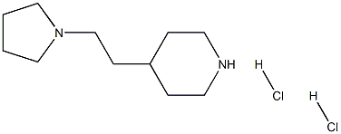 4-[2-(1-Pyrrolidinyl)ethyl]piperidinedihydrochloride Struktur