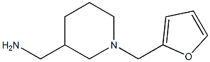 1-[1-(2-Furylmethyl)-3-piperidinyl]methanamine Struktur