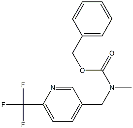 benzyl methyl((6-(trifluoromethyl)pyridin-3-yl)methyl)carbamate Struktur