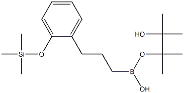 3-(2-Trimethylsiloxyphenyl)-1-propylboronic acid pinacol ester, 95% Struktur