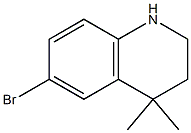 6-bromo-4,4-dimethyl-1,2,3,4-tetrahydroquinoline Struktur